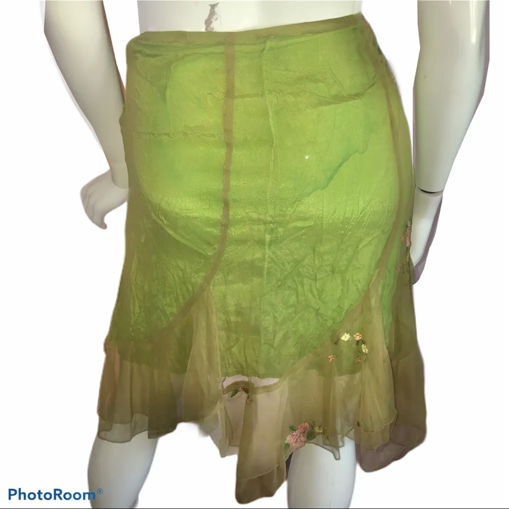 Daniel K embroidered lace overlay skirt Size L - Image 3