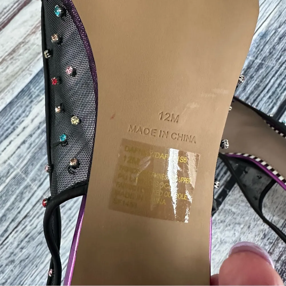 Betsey Johnson DAFNEY LEOPARD MULTI Slingback Rhinestone Bow Heels - Image 8