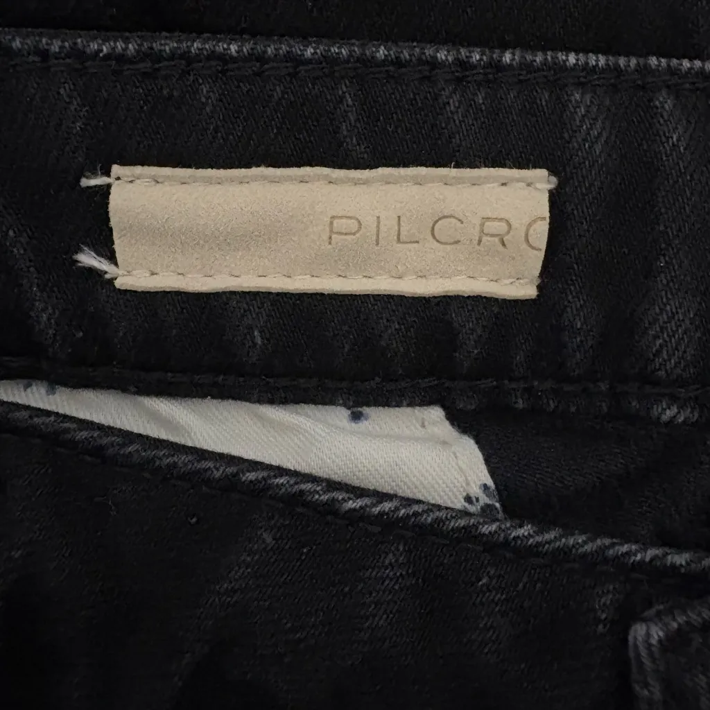 Pilcro‎ Black Bootcut Jeans with Back Zipper Hem Size 30 - Image 10