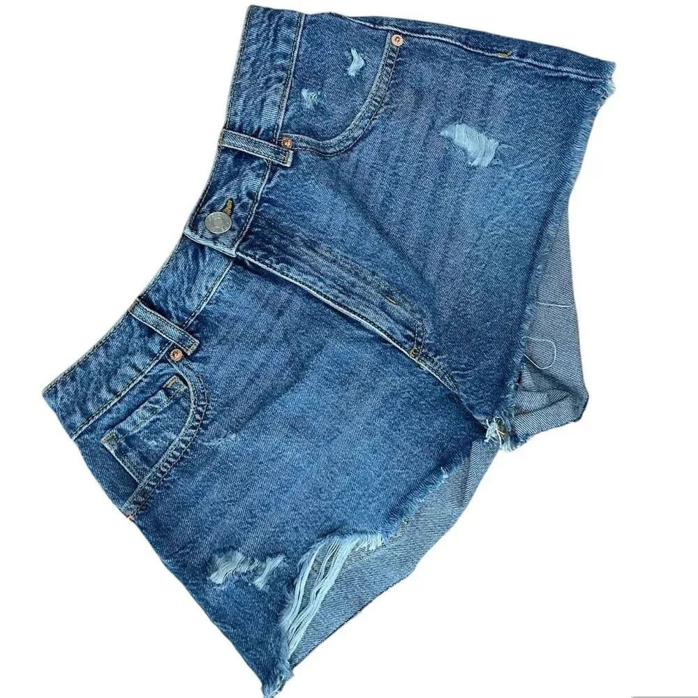 GARAGE DENIM Mini Festival / Cheeky Festival Denim Jeans Shorts - 5/27 - Image 3