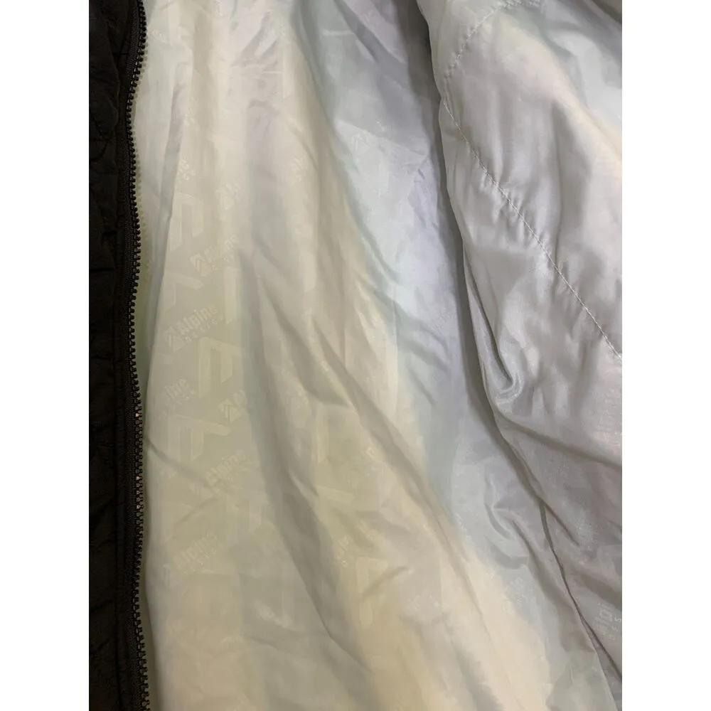 Alpine Design Black Quilted Puffer Jacket Womens Sz XL Full Zip Outerwear - Image 6