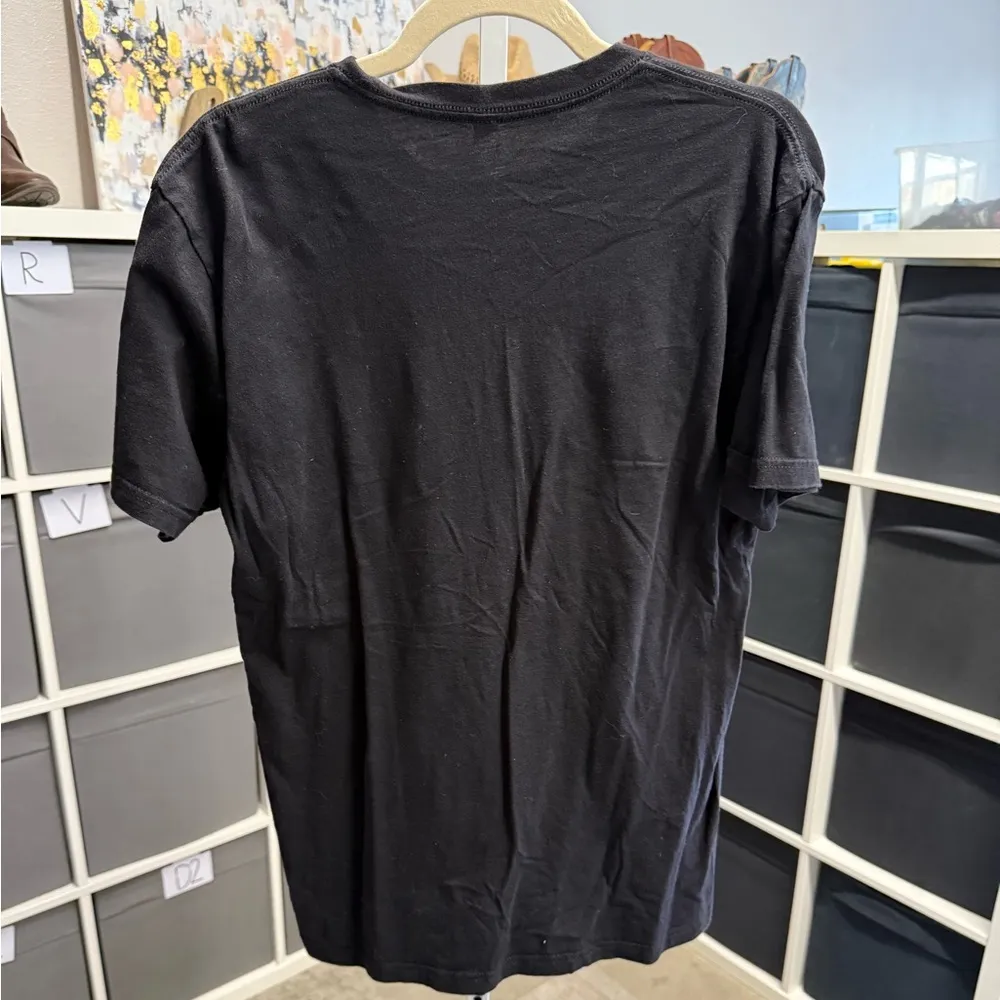 Next Level Custom Black Graphic Tee with Steers and Beers Design Cowboy - Image 3