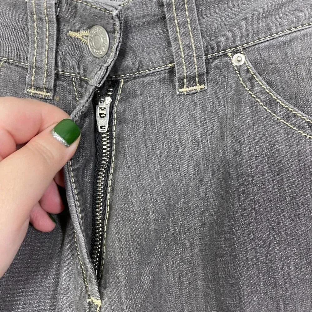 Isabel Marant Etoile Gray Denim Contrast Stitch Skinny Jeans Size 0 / US 2 - Image 5