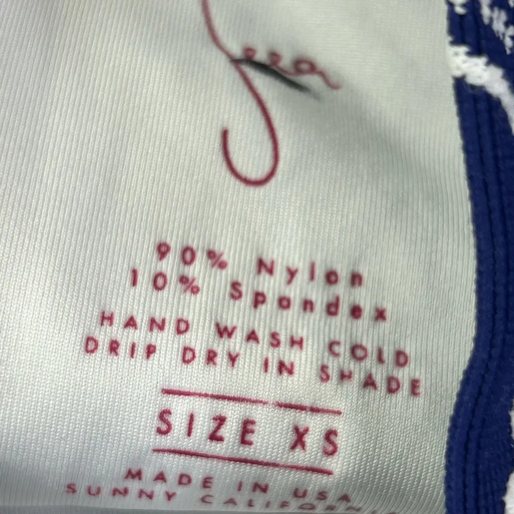 New Seea Georgia swim bikini bottom floral blue white size XS - Image 7