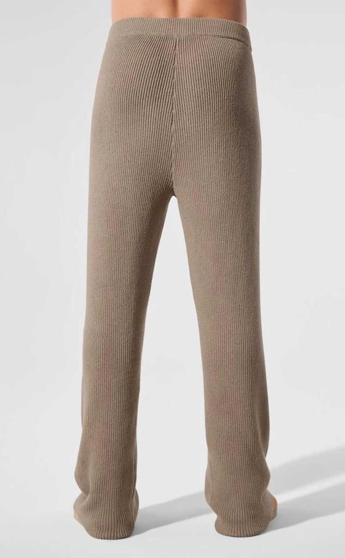 Alo Yoga Domain Rib Knit Sweatpant Gravel S - Image 3