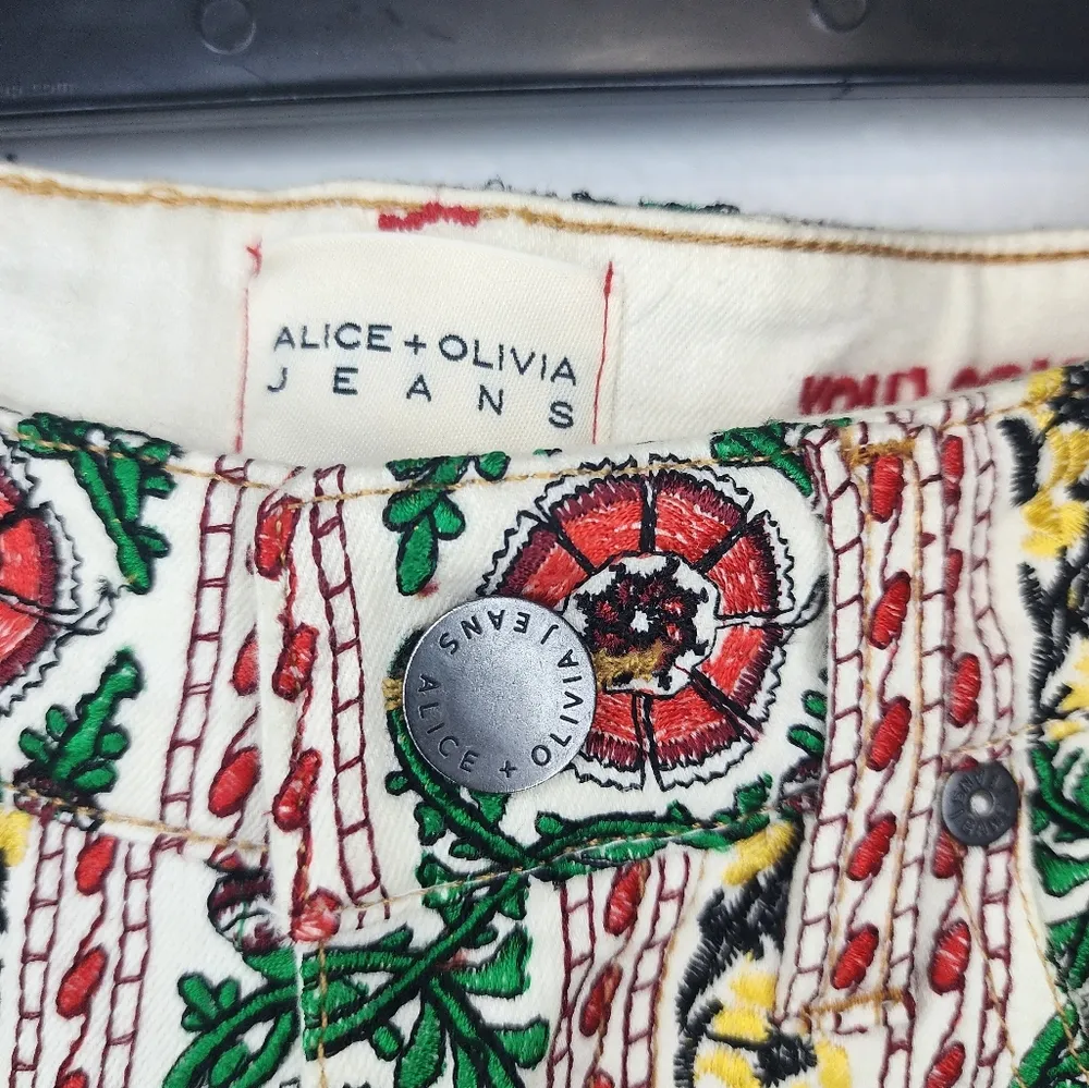 Alice + Olivia Women's Jeans Benedict High-Waist Exaggerated Flare Jeans - Image 5