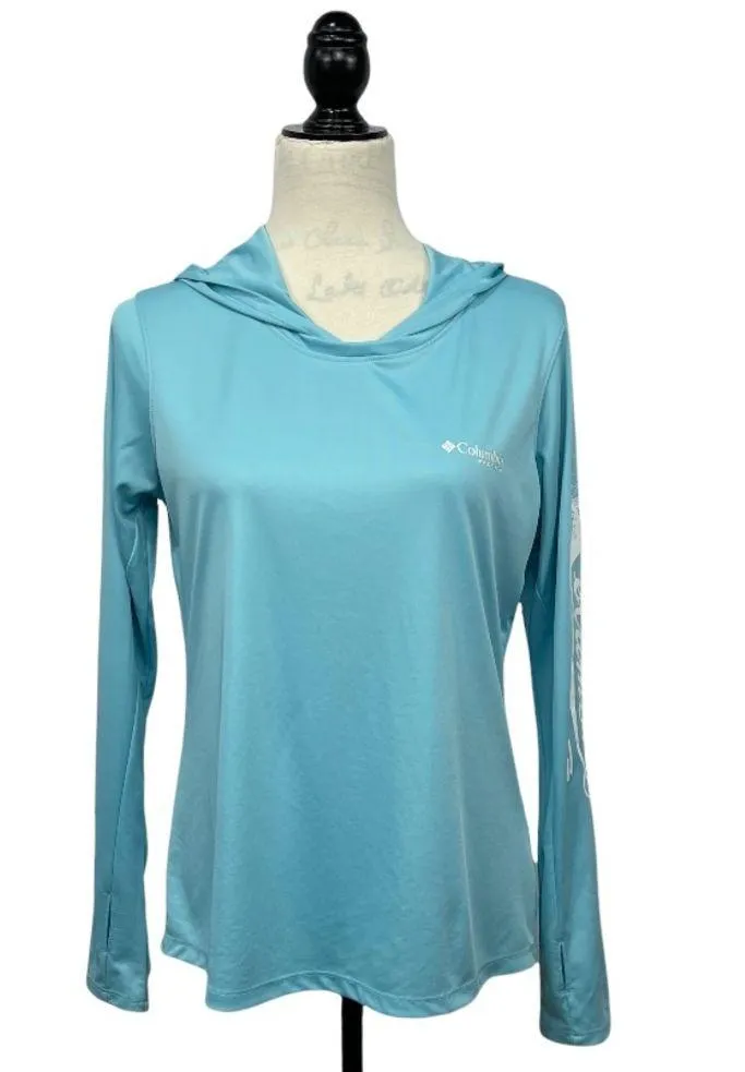 Columbia Clear Blue / White Tidal Tee Hoodie - Image 6