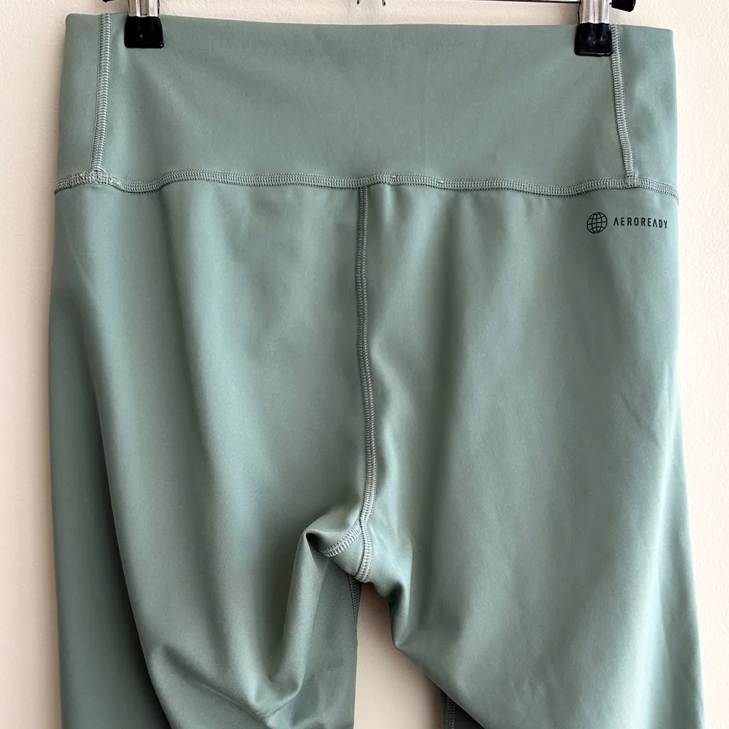 adidas Light Green Leggings, Women’s Activewear Leggings, Size Large - Image 8
