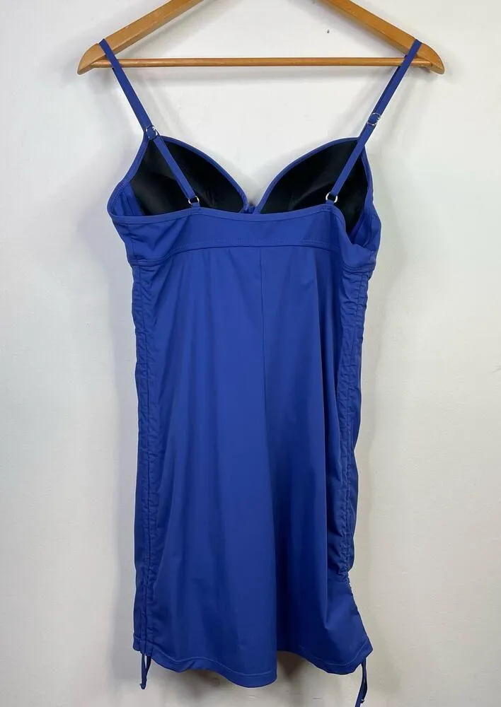 Assets Sara Blakely Spanx Push Up Underwire Slimming One Piece Swimsuit M Purple Size M - Image 6