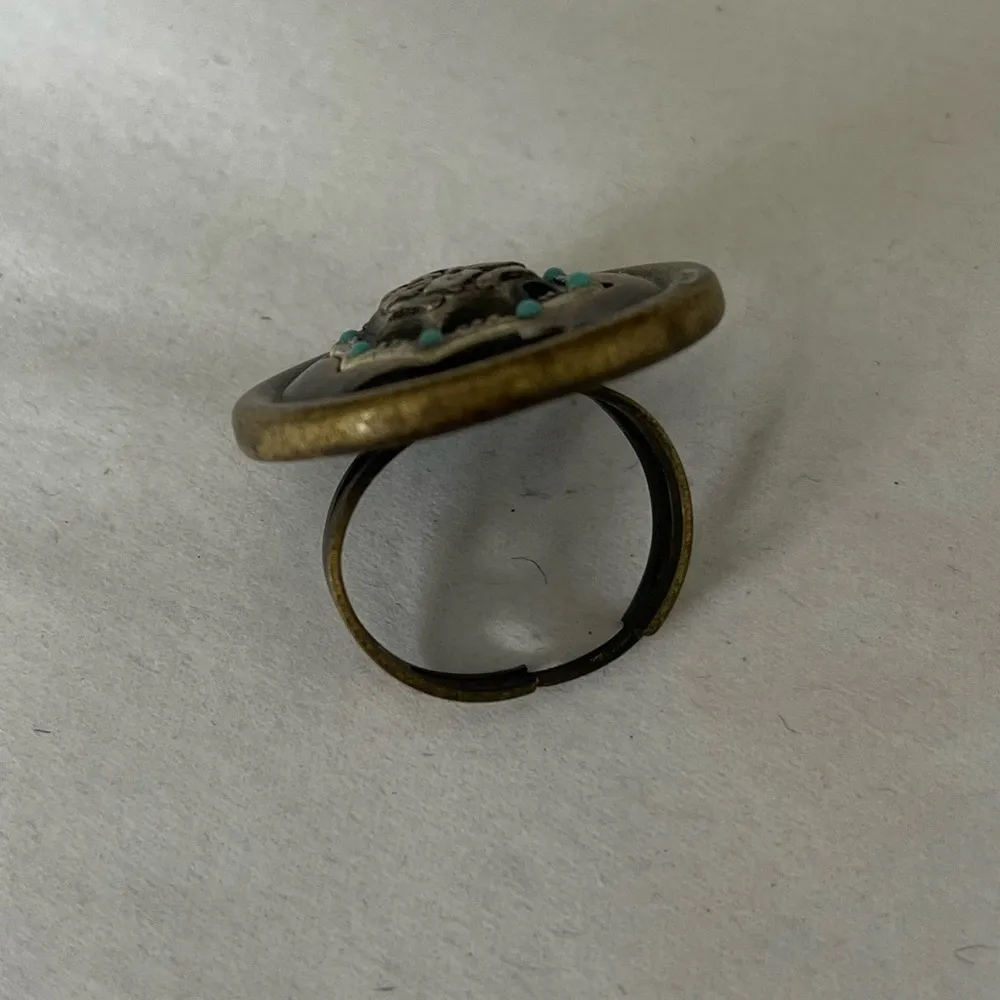 Vintage Gold and Silver Button - Image 2