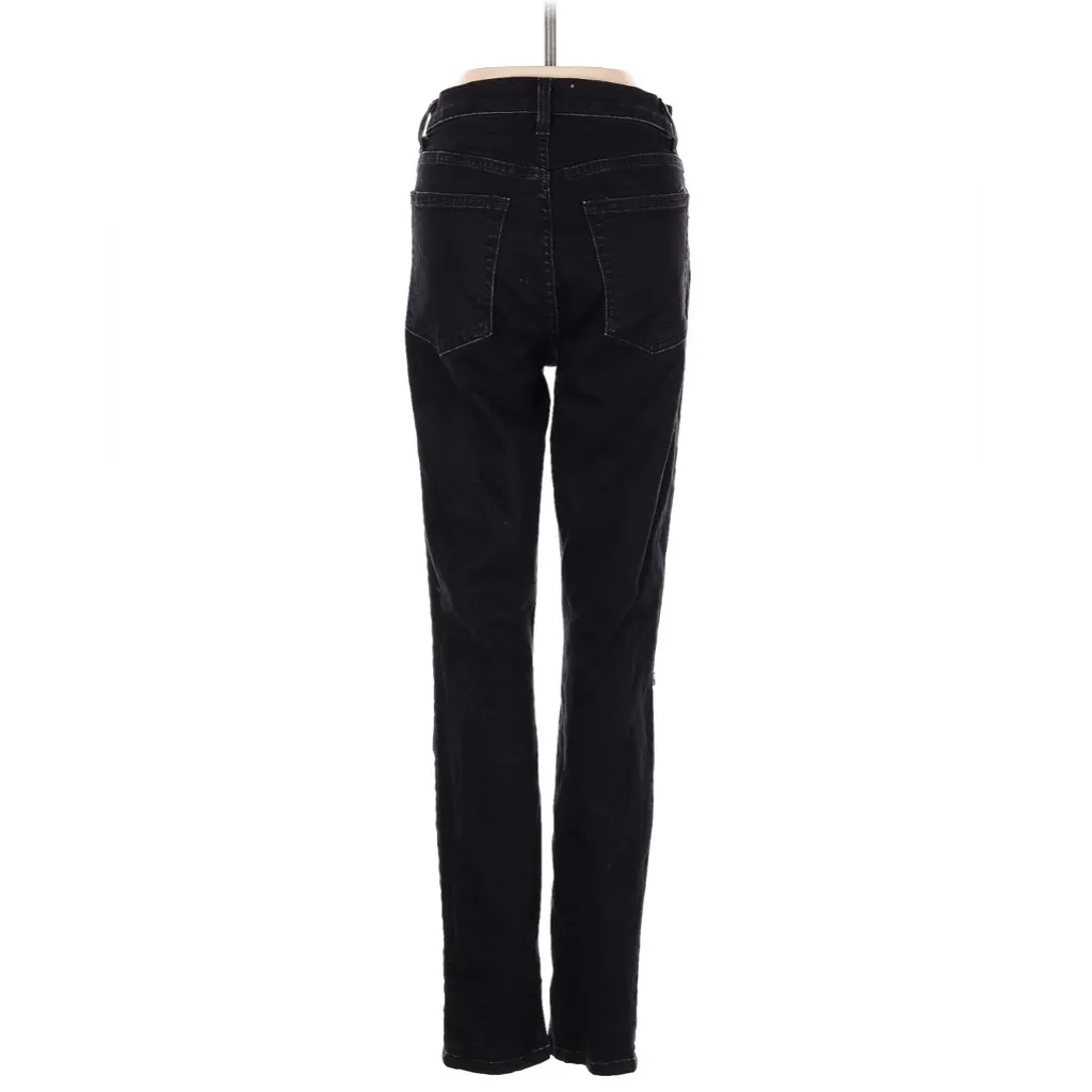 Reformation Black Straight Leg Skinny Jeans | Organic Cotton | Slim High Rise 26 - Image 2