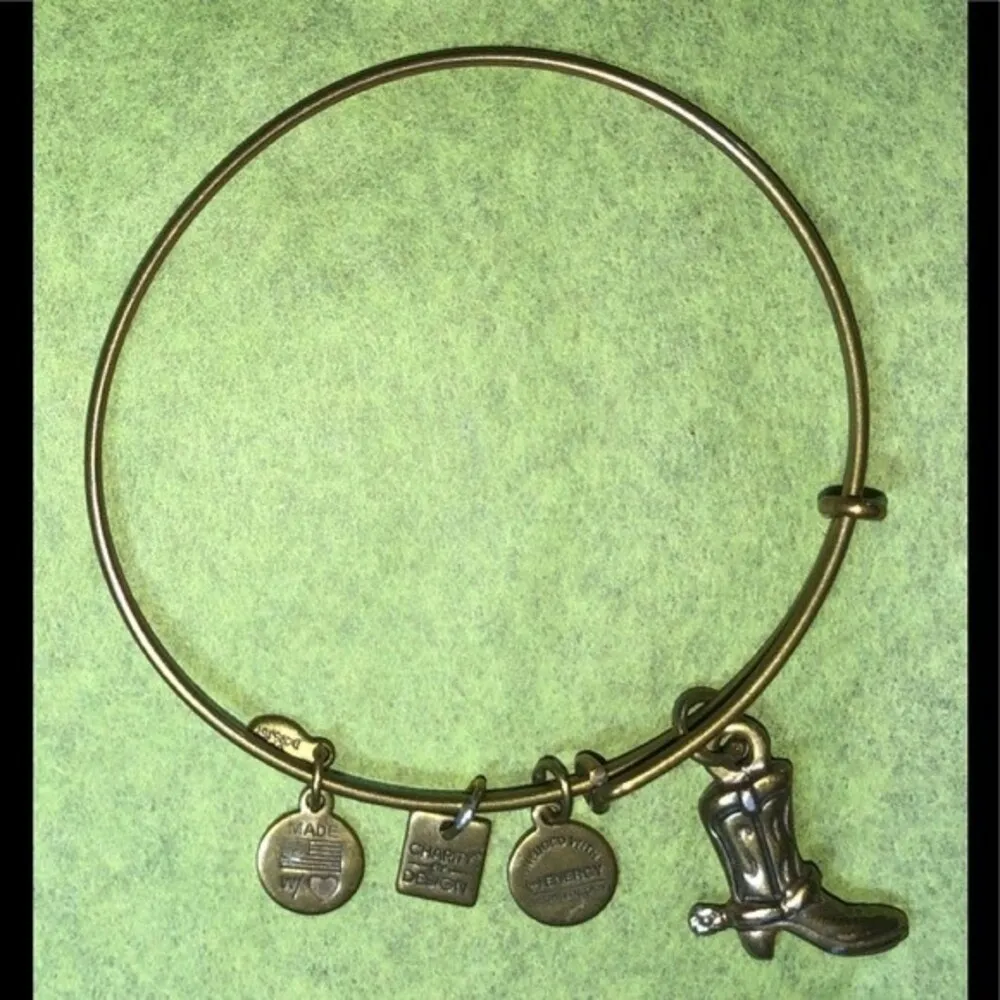 Alex and Ani Cowboy Boot Bangle Bracelet - Image 2