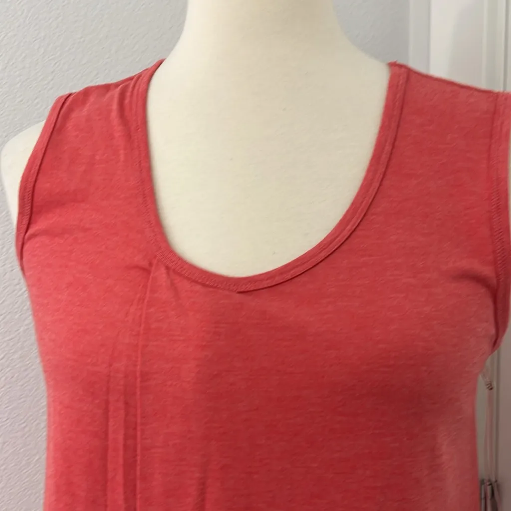 New Oiselle Size 4 Coral Red In the Fold Tank Top - Image 12