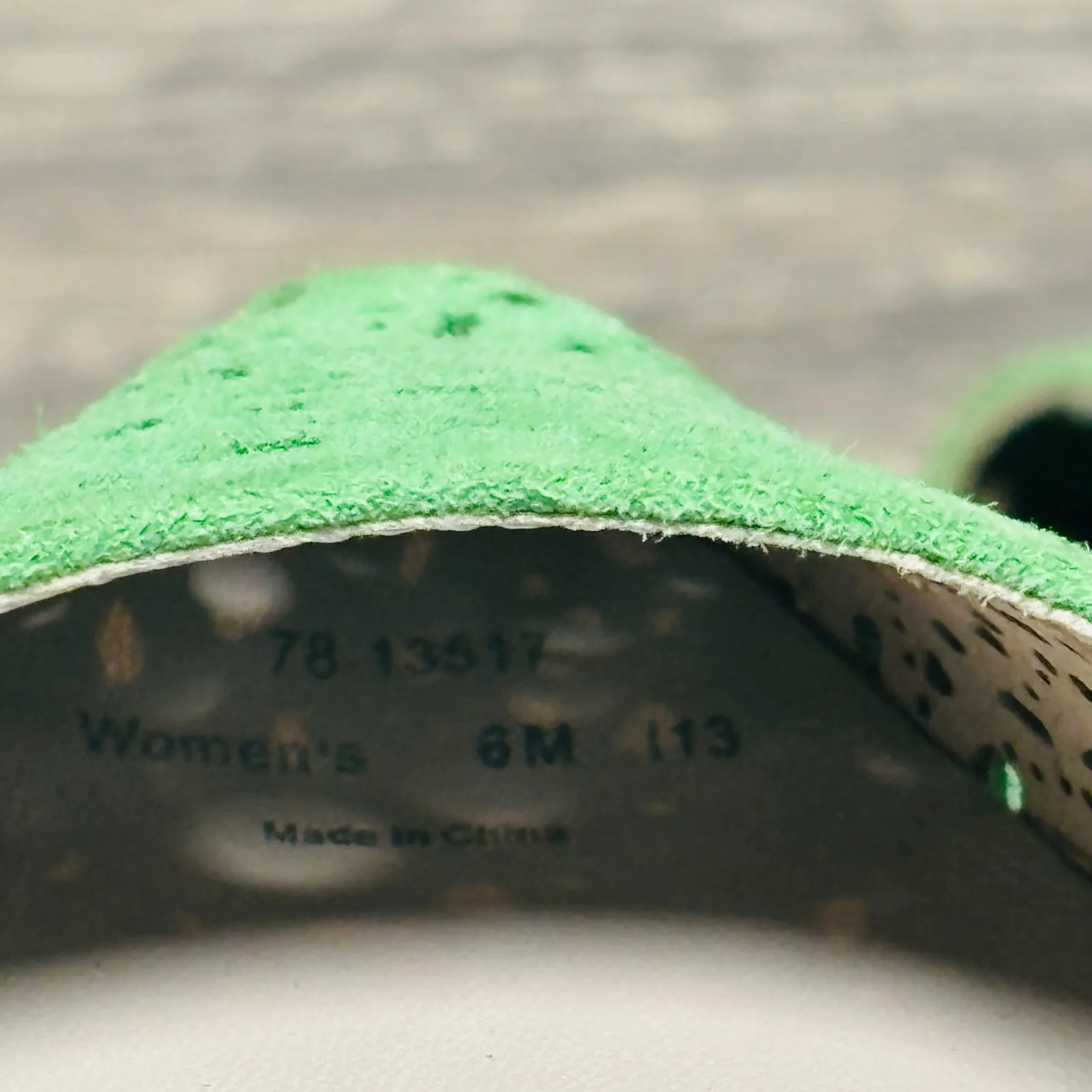 Johnston & Murphy Green Tami Laser Cut Pointed Ballet Flat Women's 6M - Image 11