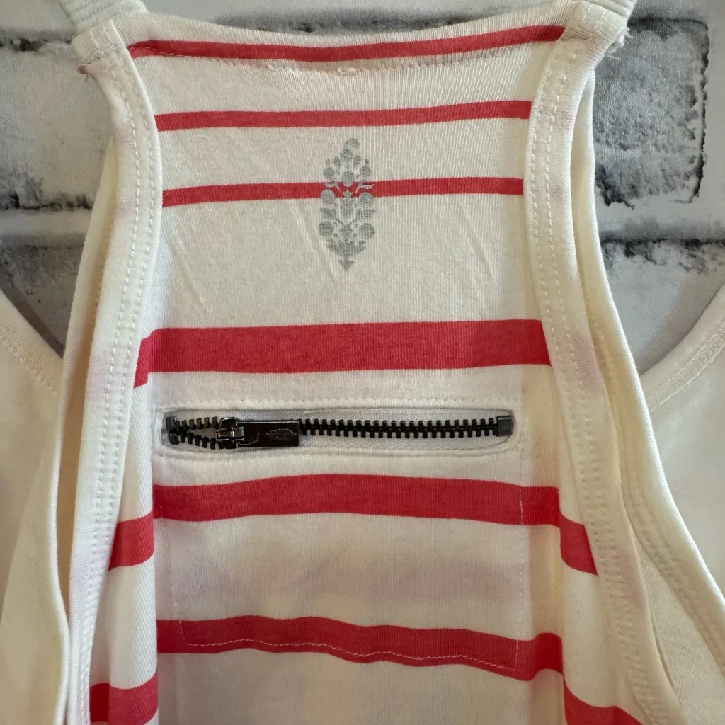 NWT! Women’s Free People Mvmnt hot shot mini dress romper spring stripe ivory L - Image 5