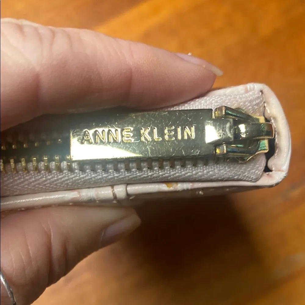 Anne Klein  Light Pink Croc-Embossed Wallet - Image 3