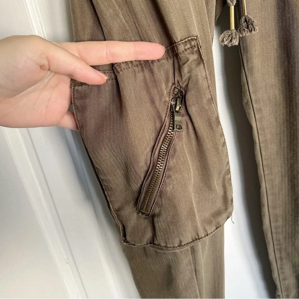 Young Fabulous & Broke • Jupiter Cargo Jogger pants olive army green tencel - Image 6