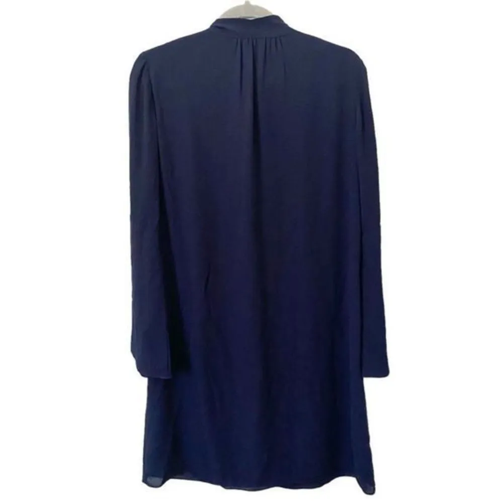 WAVERLY GREY‎ Long Sleeve Mini Dress Blue Size 2 - Image 3