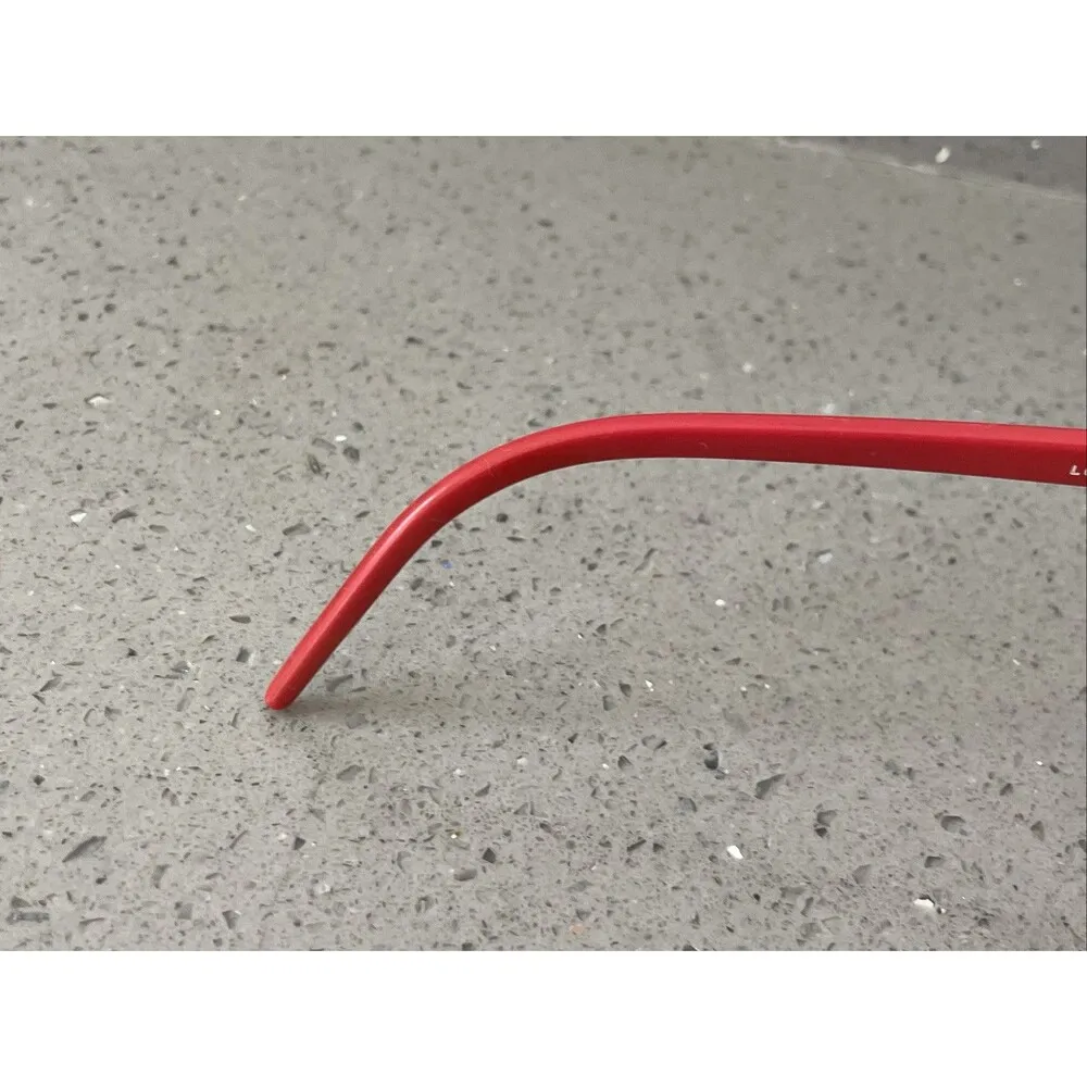Liz Claiborne LC21 RED Oversized VTG Eyeglasses Frames ONLY 140mm - Image 9