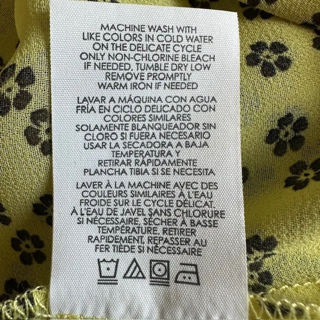 CAbi 5348 Yellow Daisy Sleeveless Button Down Top Floral Print Casual Work Sz S‎ - Image 12