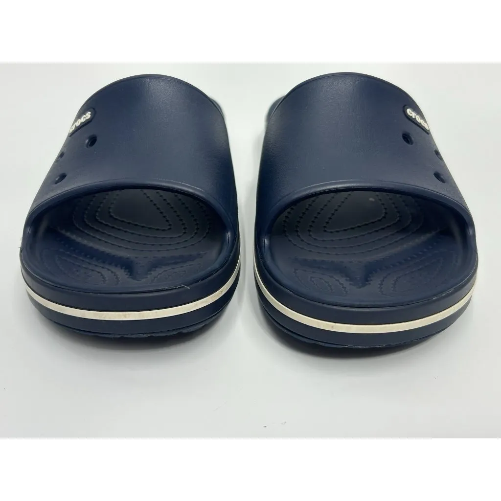 Crocs Crocband III Slide Sandals 205733 Women’s 9 Men’s 7 Navy Blue Slip On - Image 4