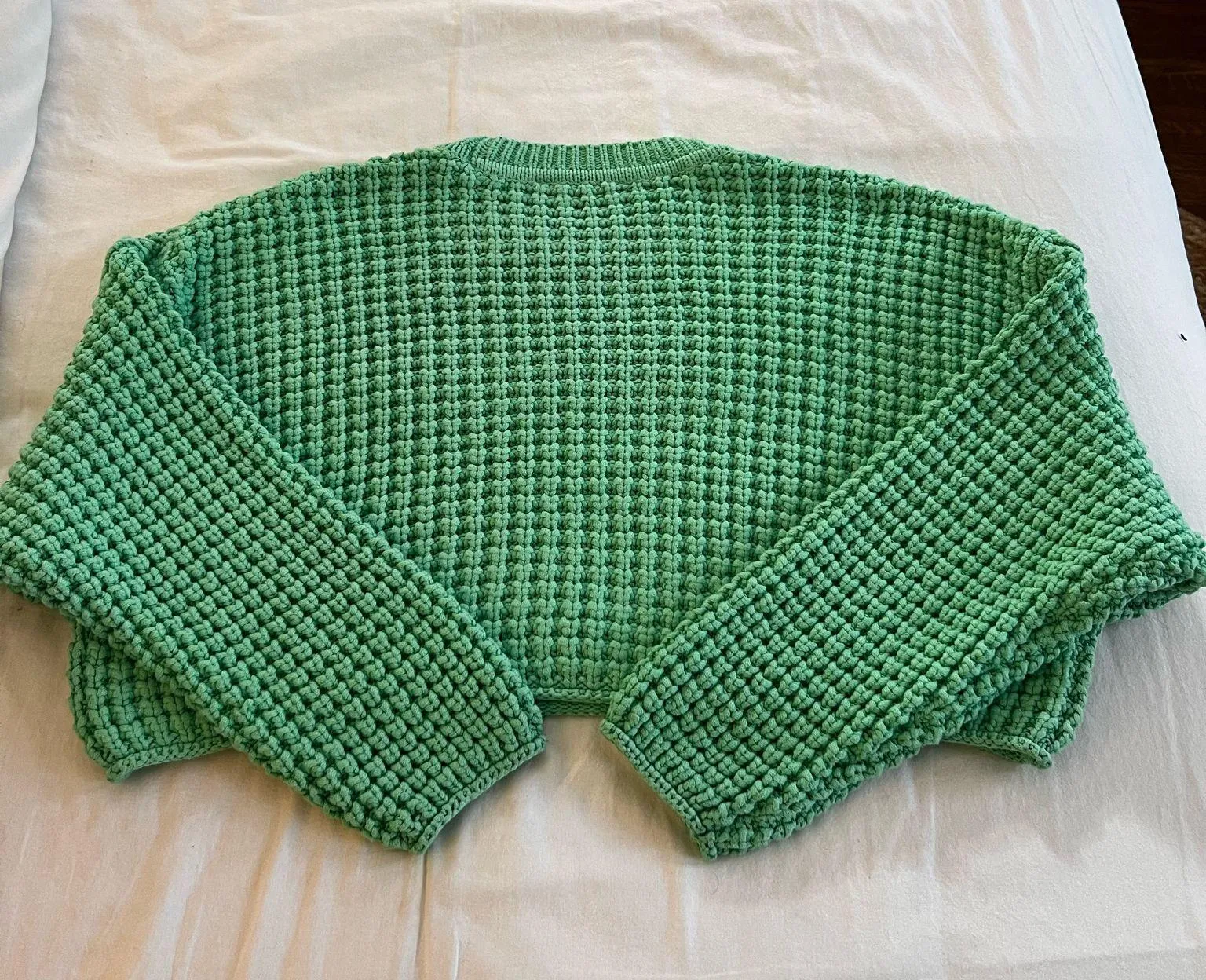 ZARA Green Sweater Cropped - Image 2