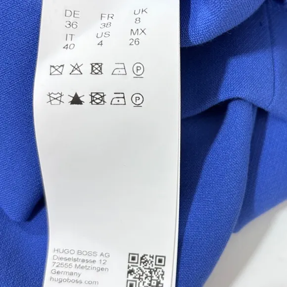 BOSS Dantia Blue sleeveles layered sheath dress US 4 S - Image 12