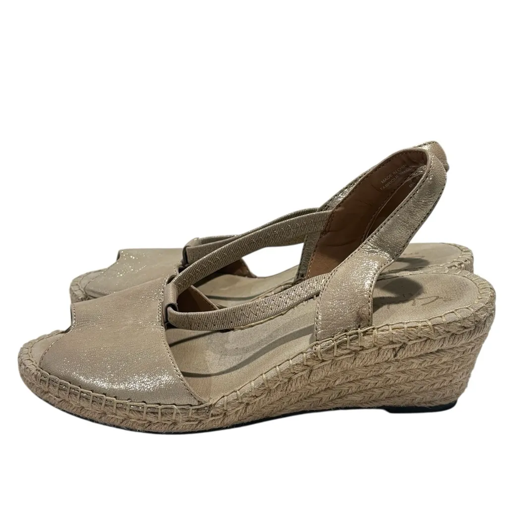 Clarks Artisan Gold Petrina Lulu Womens Casual espadrille wedge Sandals Size 7.5 - Image 10