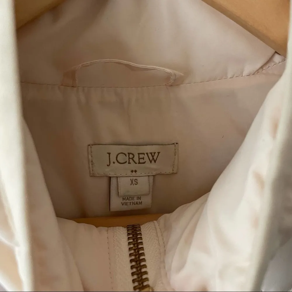 J. Crew Cream Puffer Vest - Image 2