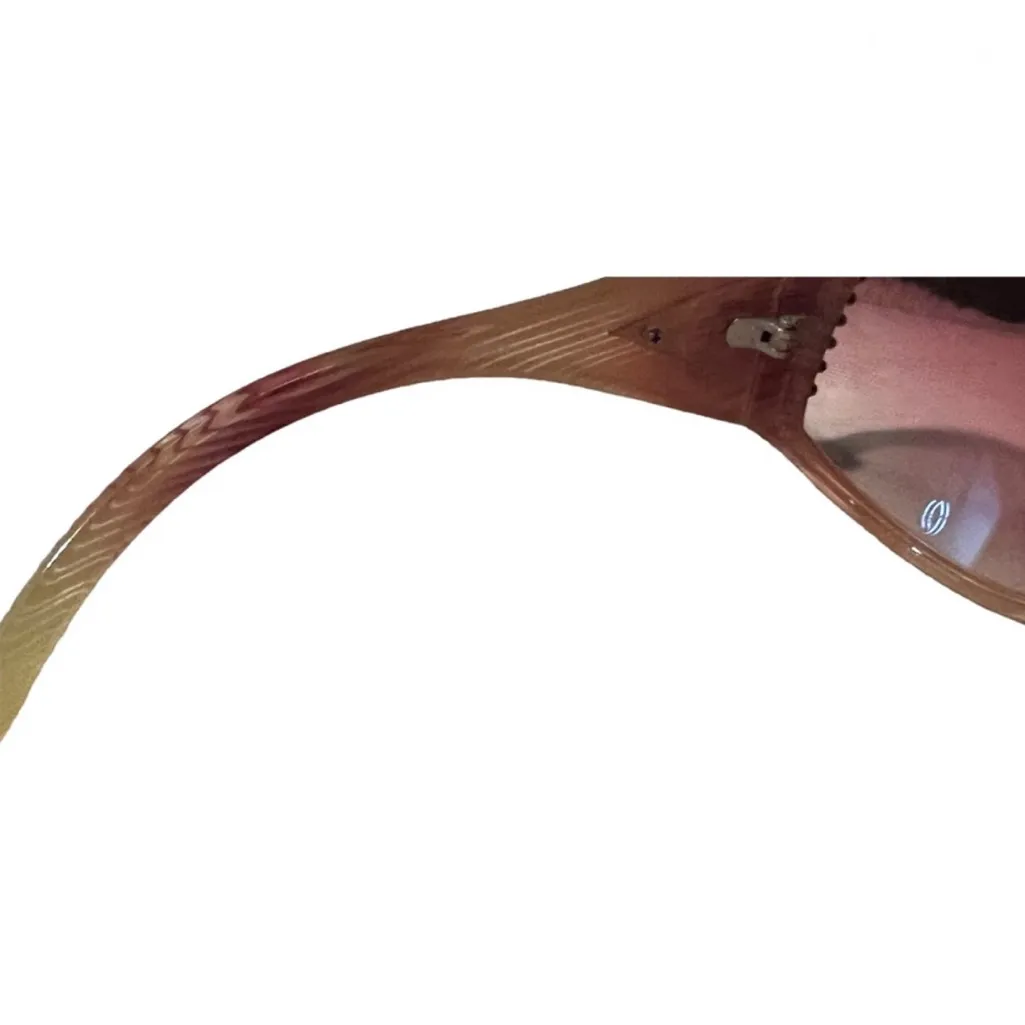 Stylish Reddish Brown Tortoise shell & Gold Bling Hollywood Style Sunglasses - Image 9