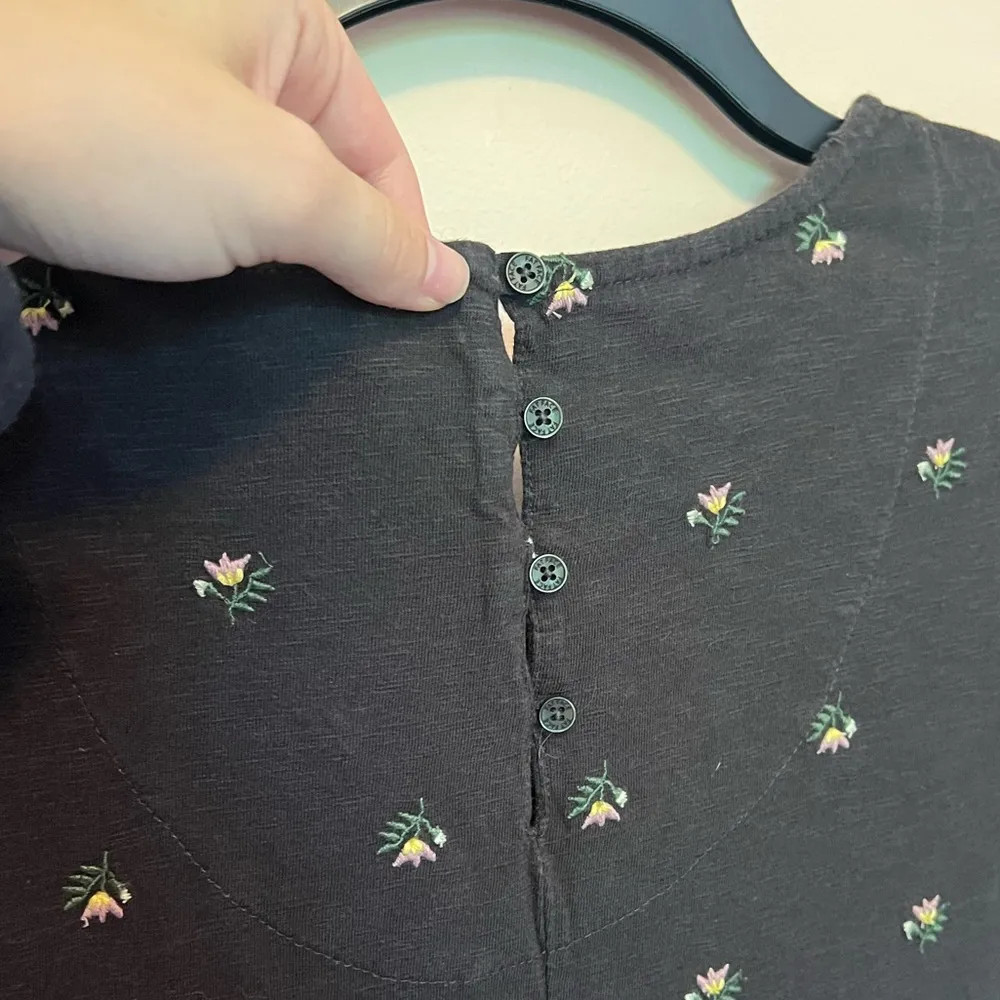 fat face floral embroidered dress | size 8 dress Black - Image 8