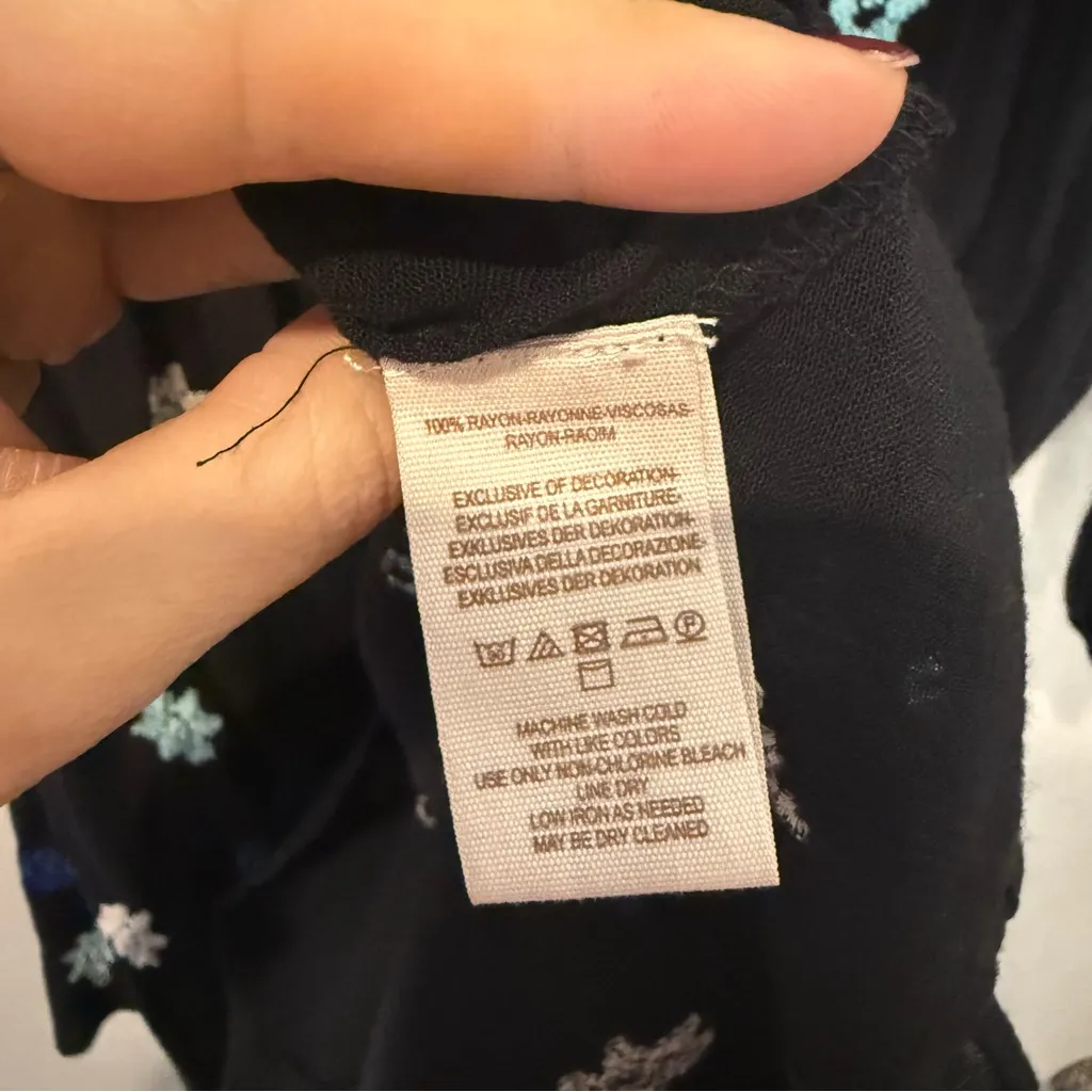 Free People Star Gazer Embroidered Mini Dress in Black - Image 8