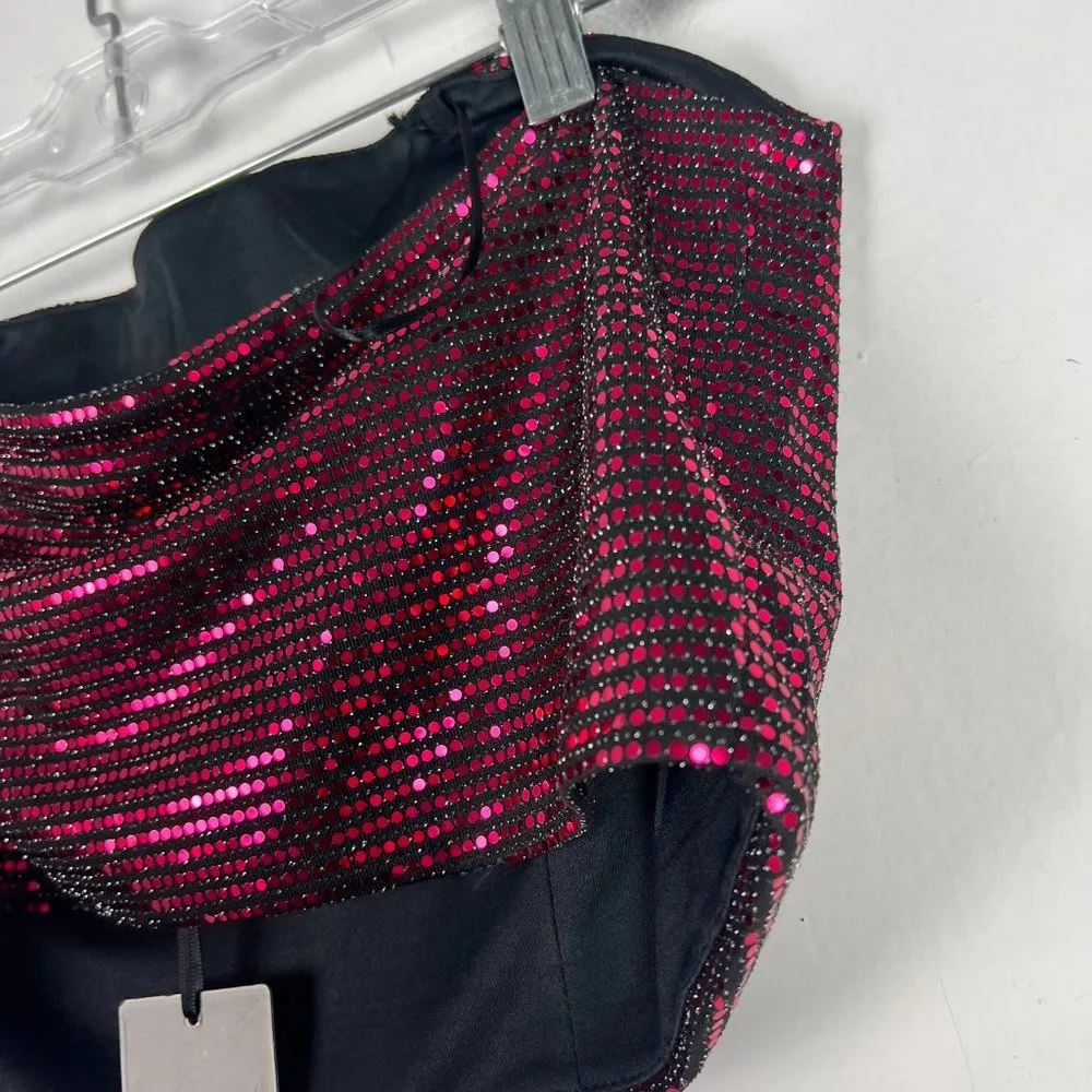 NWT Sincerely Jules Sequin Corset Crop Top Removable Straps Size Large L NEW - Image 7