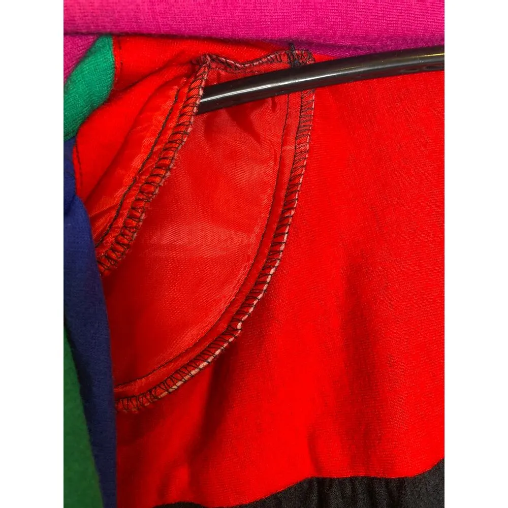 Carole Little Colorblock Lightweight Merino Wool Blazer Jeweled Buttons NWT Sz 4 - Image 6