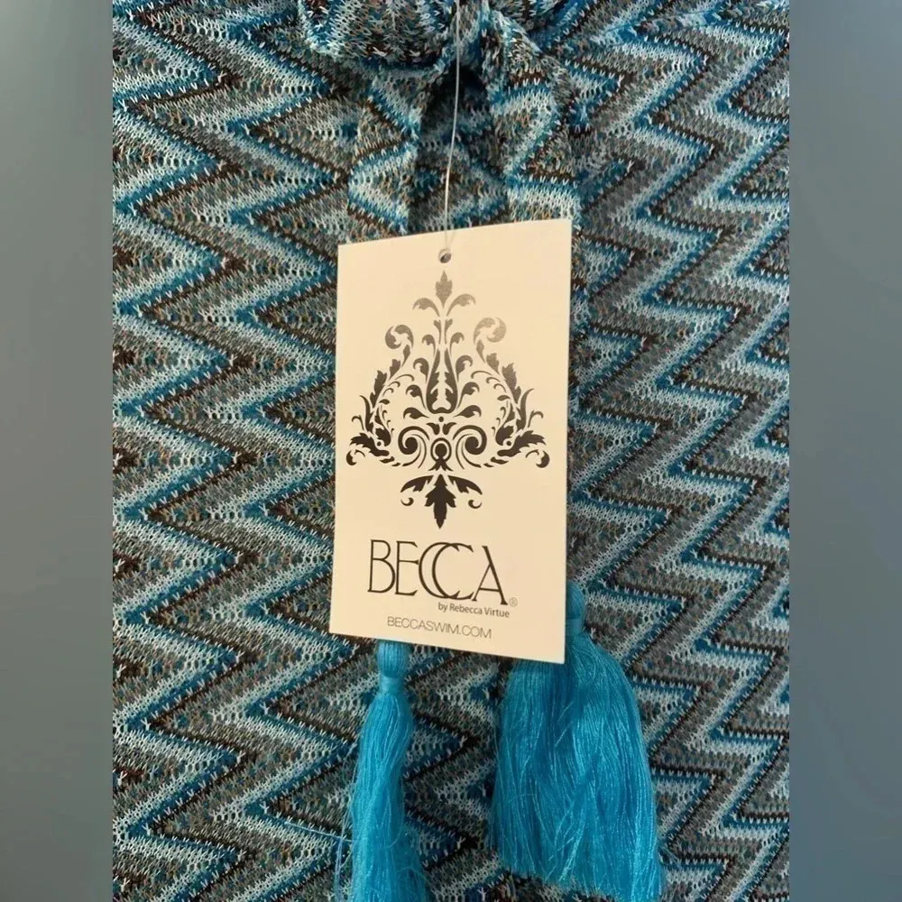 BECCA Crochet Pants Cover - Up Color Agua Size M - Image 3