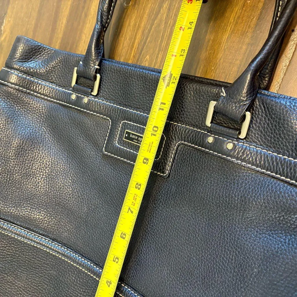 Kate Spade Blakely Andover Black Pebbled Leather Tote Shopper Travel Bag Large - Image 6