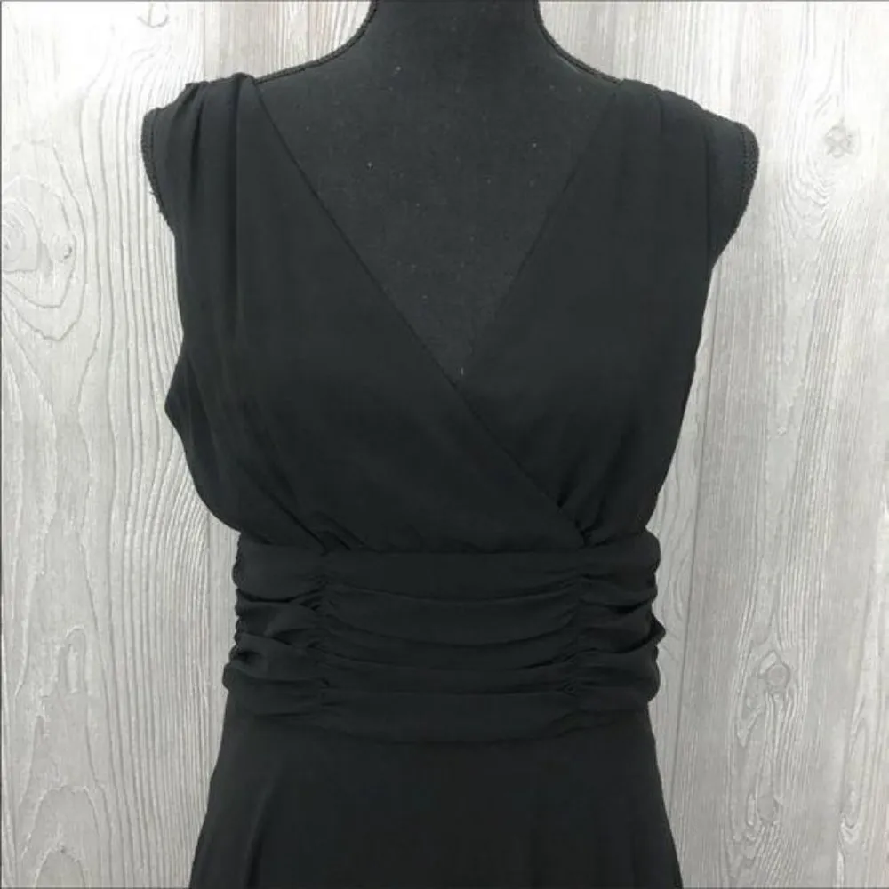 dress barn collection Little Black low cut neckline sleeveless fit and flare dre - Image 2