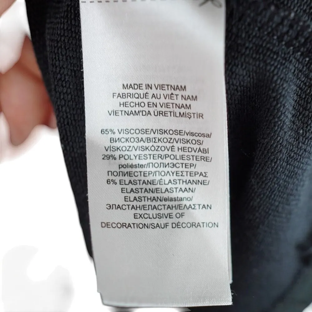 Lauren Ralph Lauren Womens Black Track-Stripe T-Shirt Size‎ L - Image 7