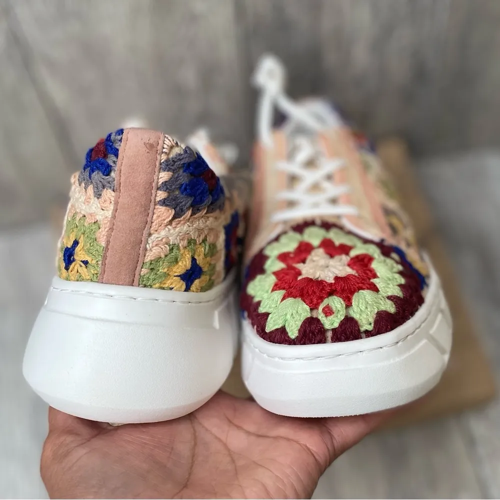 Free People colorful bohemian sneakers size 9, Size 8 - Image 3
