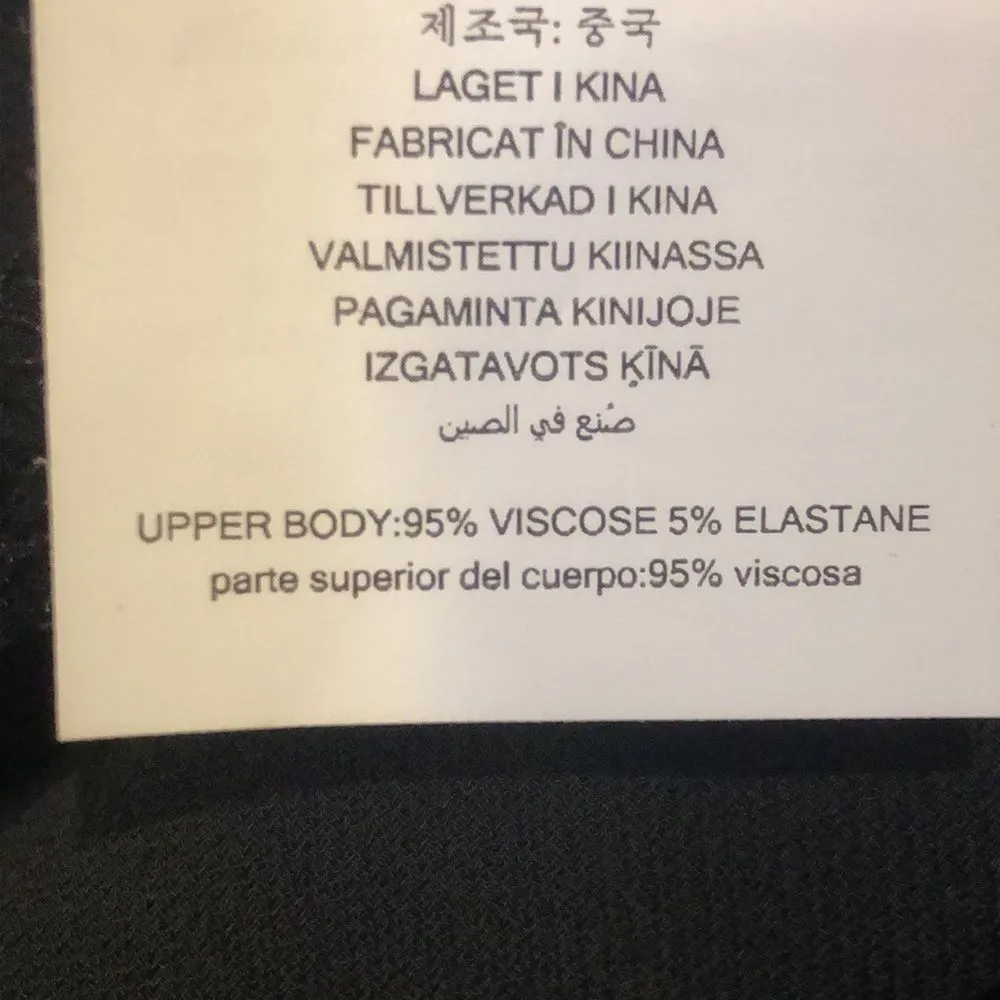 MICHAEL KORS Black Long Sleeve Shirt w. 6 inch Black Double Hem Sz LG - Image 10