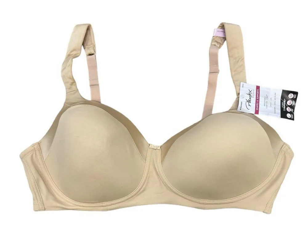 Playtex Women's T-Shirt Bra 40D Nude Beige Adjustable Straps Lined Cups - Image 1