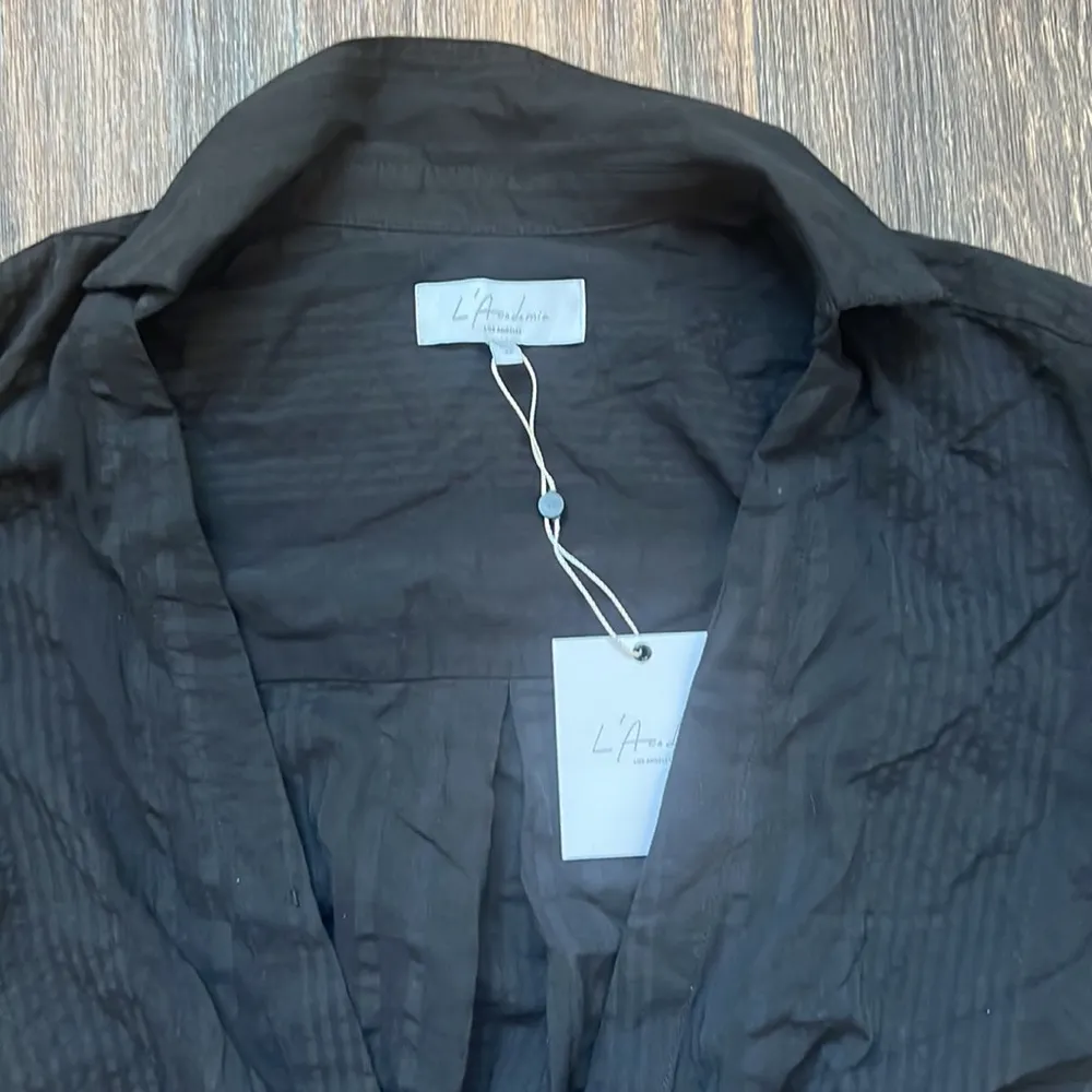 the Court Mini Dress in Black - Image 3