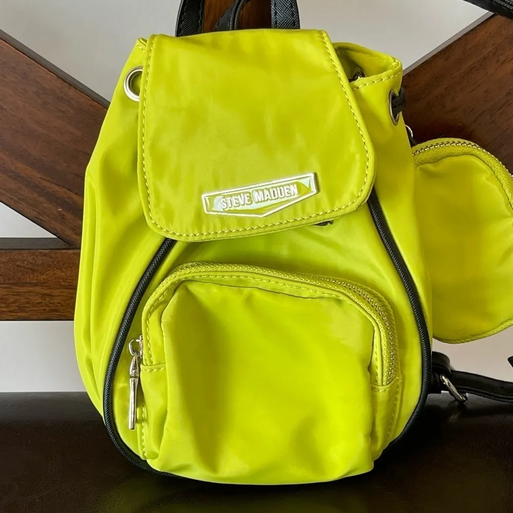 Steve Madden  mini backpack with additional zippered coin ear buds pouch - Image 13
