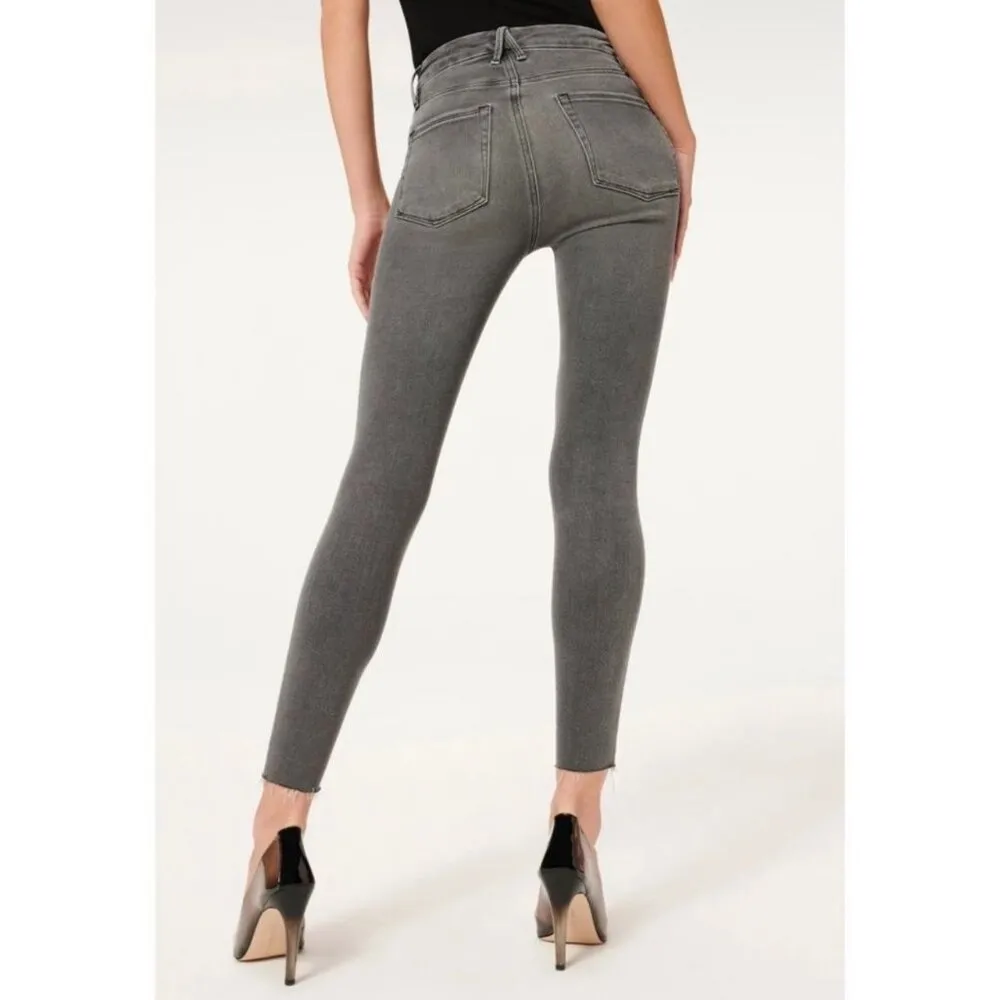 NWT Good American Good Waist Crop Raw Hem Jeans - Size 6 / 28 - Image 8