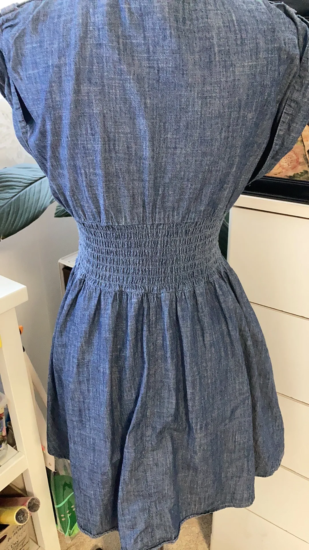 Candie's  chambray denim full zip dress.  - Image 3