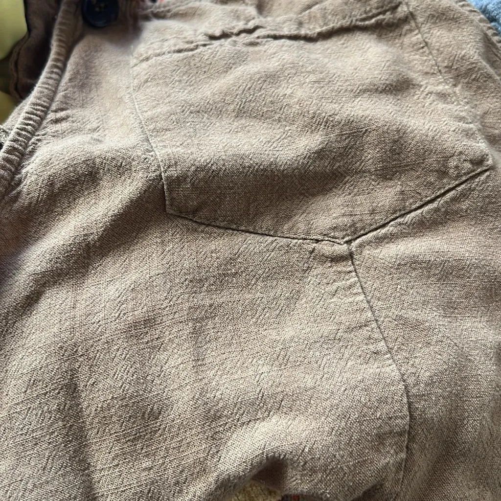 Lulu's Up With The Sun Olive Short Overalls - Image 8