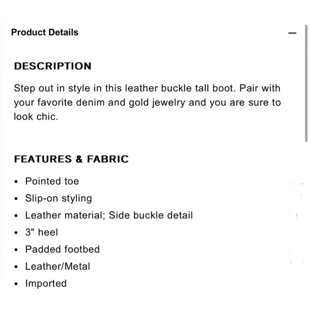 EXPRESS  leather buckle heeled tall boots size 9 - Image 5