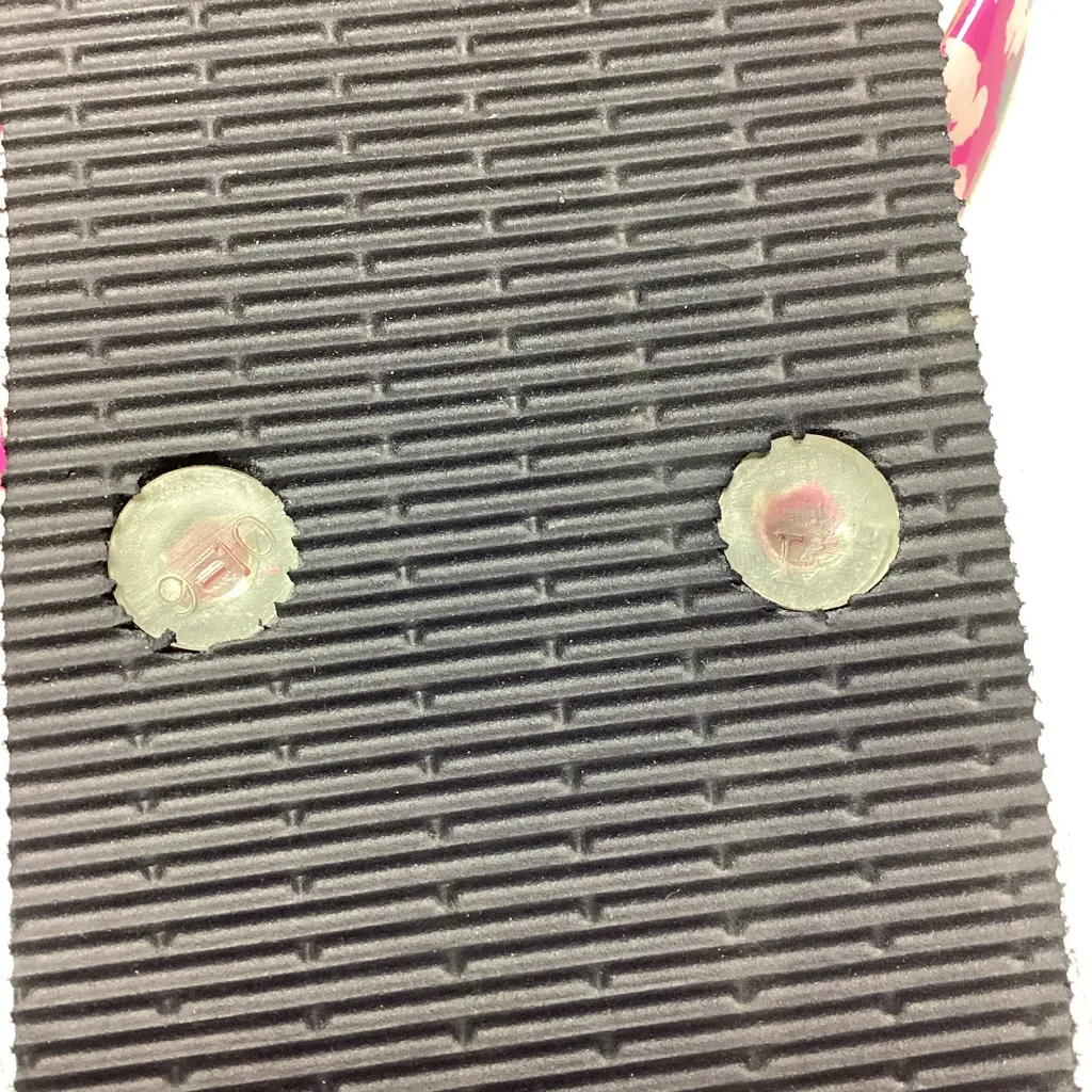 NWOT Vera Bradley Flamingo Navy Blue & Pink Flip Flop Sandals Size 9-10 Large - Image 7