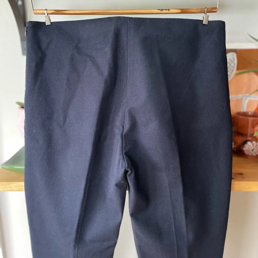 JOSEPH Navy Blue New Tony Cropped Gaberdine Trouser Dress Pant Size 40 (8) - Image 9