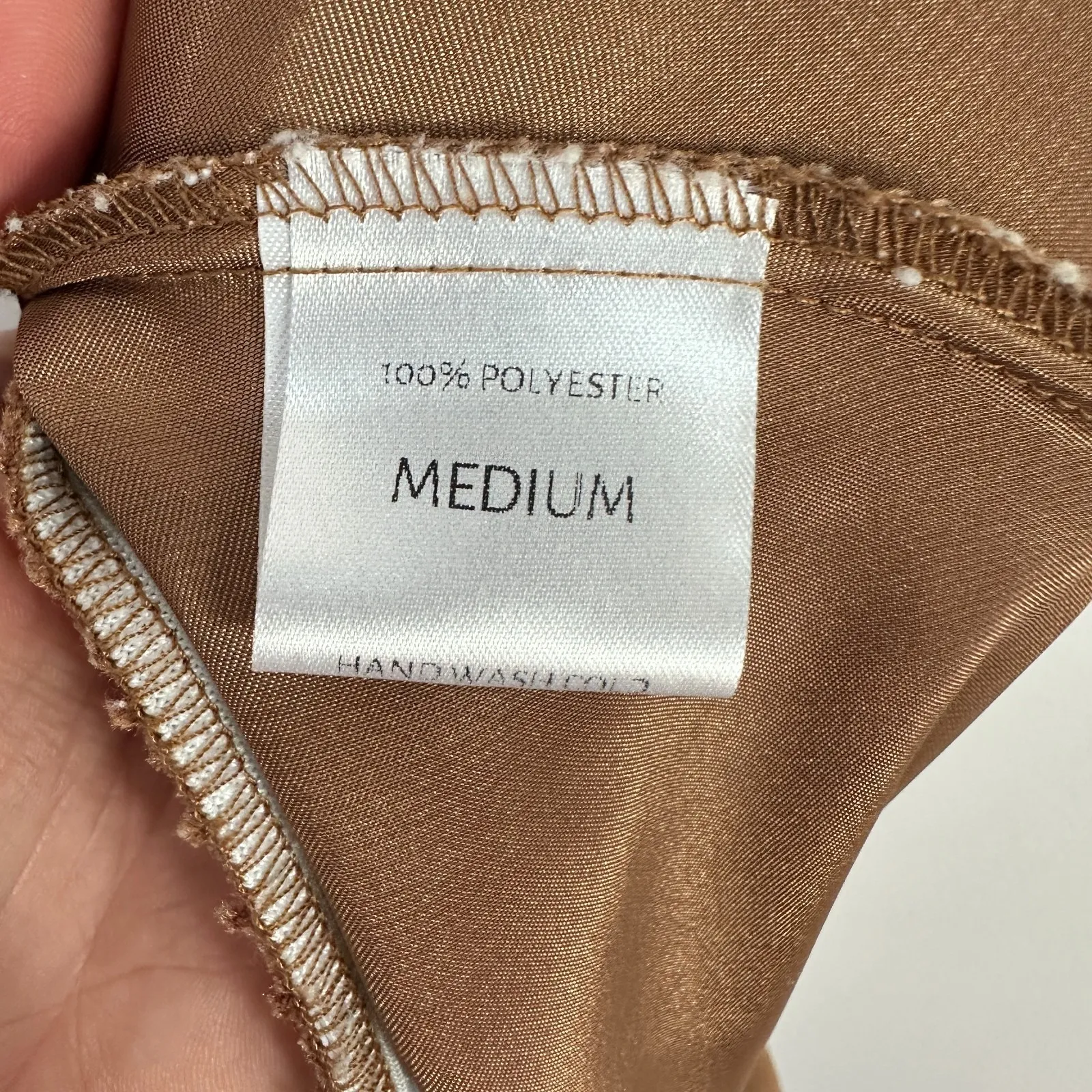 Marcis Satin Slip Skirt Medium Gold Quiet Luxury Minimalist Office Chic Parisian - Image 4